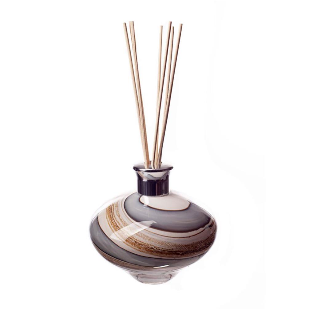 Amelia Art Glass Smoked Meadows Oval Reed Diffuser £17.99